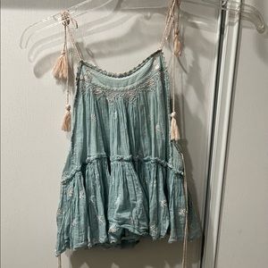 Free people embroidered top